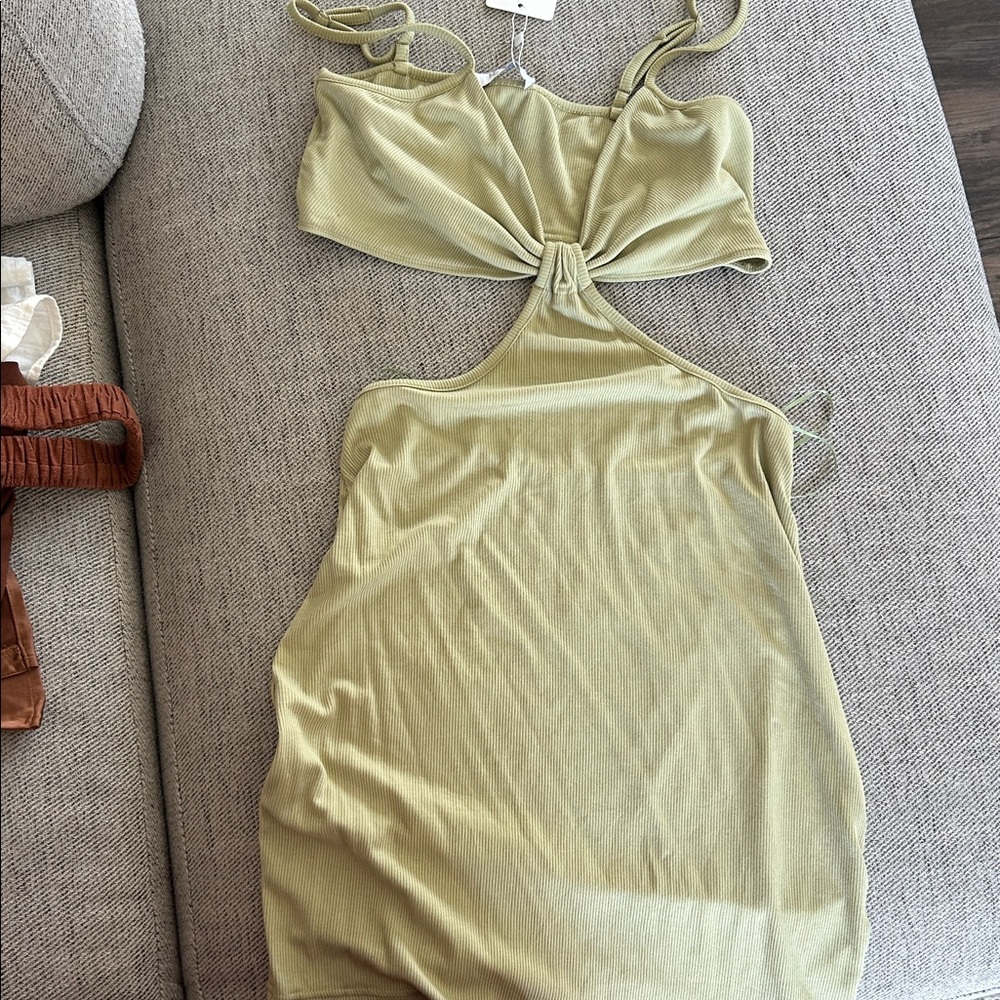 Elegant Olive Mini Dress
